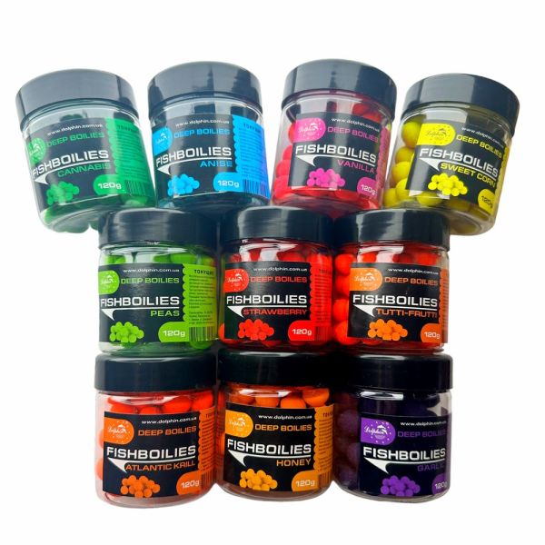 Бойлы Dolphin - Тонущие - Пылящие - Ø14 мм - 120 г - Клубника