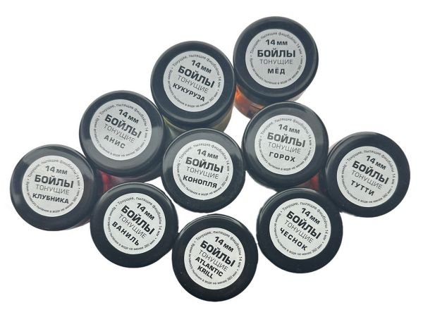 Бойлы Dolphin - Тонущие - Пылящие - Ø14 мм - 120 г - Клубника