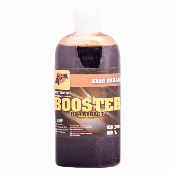 Бустер для підгодовування Carp Classic Baits High-Attract - 200 мл - Crab&Banana/Краб-Банан
