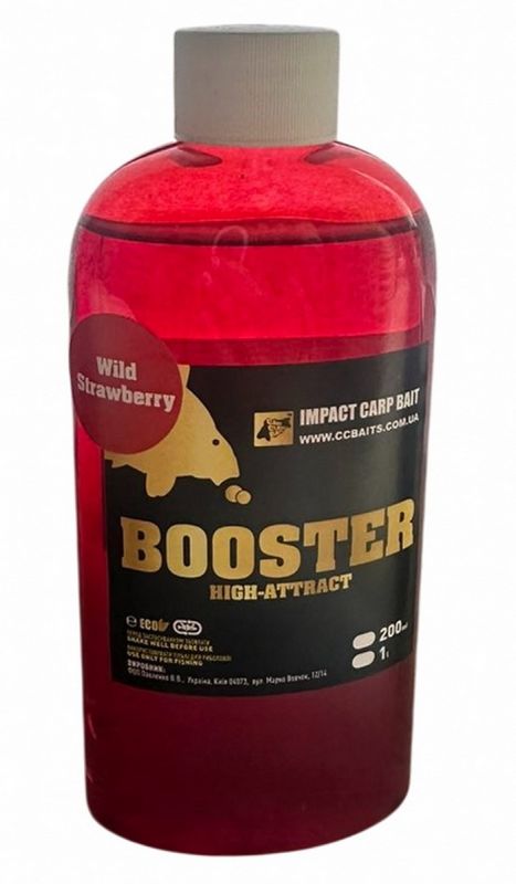 Бустер для прикормок CCBaits High-Attract - 200 мл - Wild Strawberry (Земляника)