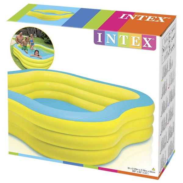 Надувний басейн  INTEX 229х229х56 см (57495) - Жовтий