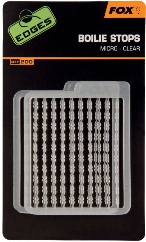 Стопори для бойлів Fox EDGES Boilie Stops - Пластик - Прозорий - 200 шт/уп