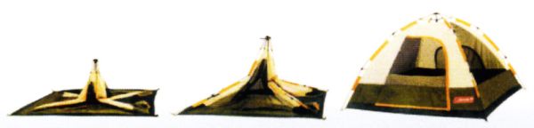 Палатка Coleman 3-х місцева 6319 парасолька (Польща)