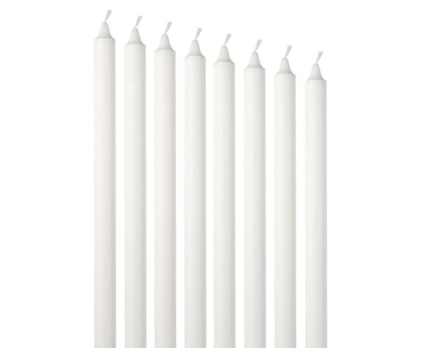 Свеча парафиновая хозяйственная - 70 г - Белая