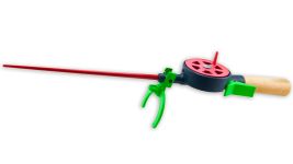 Удочка зимняя Anvi - Закрытая шпуля - С курком - Ручка дерево - 70 мм