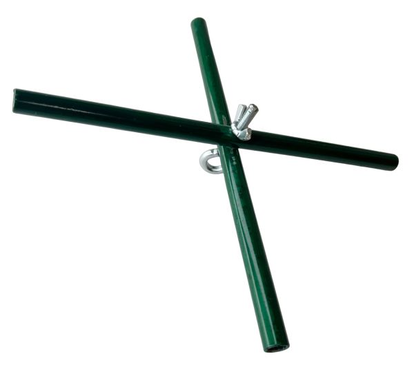 Дуги на павук для риболовлі - 3х3 метри (розбірні) - Діаметр 8 мм - З хрестовиною - Склопластик - Білий