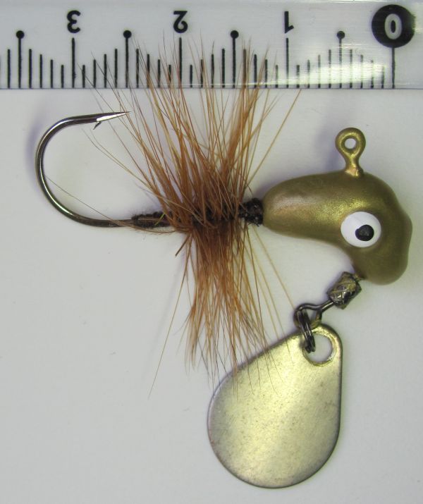 Джиг-головка Инстинкт "Кобылка с гривой" и лепестком №10 - 5,5 г - 36 мм