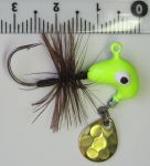 Джиг-головка Инстинкт "Кобылка с гривой" и лепестком №12 - 4,3 г - 32 мм