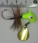 Джиг-головка Инстинкт "Кобылка с гривой" и лепестком №7 - 5,5 г - 36 мм