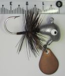 Джиг-головка Инстинкт "Кобылка с гривой" и лепестком №8 - 5,5 г - 36 мм