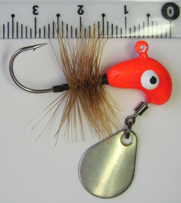 Джиг-головка Инстинкт "Кобылка с гривой" и лепестком №9 - 5,5 г - 36 мм