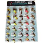 Джиг-головка Инстинкт "Кобылка с гривой" и лепестком - 1,7 г - Набор 30 шт.