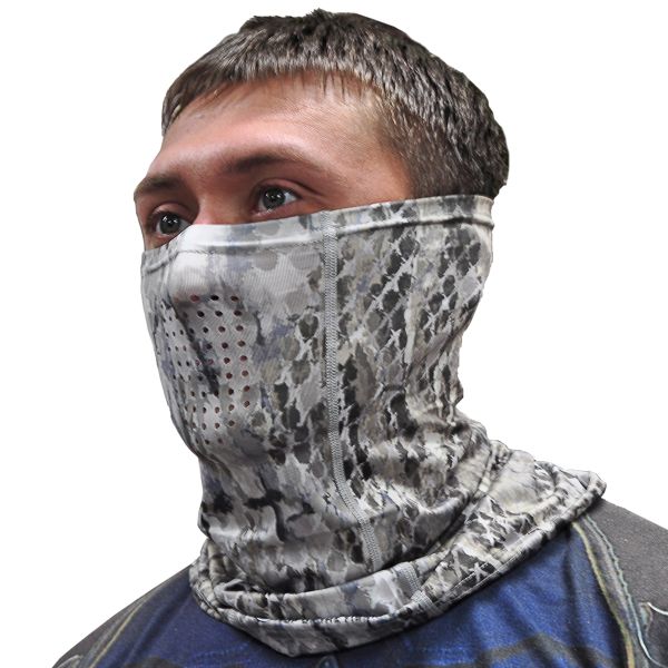 Маска Kosadaka Ice Silk Sunblock UV захист - "Snake Skin" - Сірий