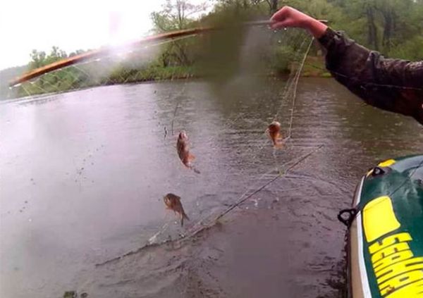 Екран рибальський готовий 1х1,2 м - вічко Ø30 мм