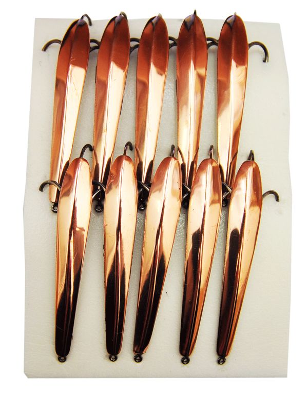 Блешня зимова ДОН - 6 см - 10шт./уп - Середня - 3 гачка - Мідь