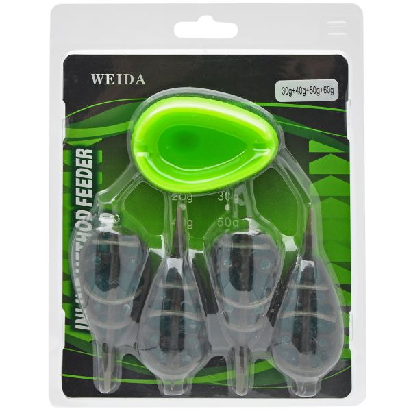 Флэт кормушки Weida - Набор: 4 кормушки + пресс форма