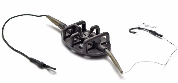 Готова снасть для лову коропа та амура - Флет годівниці - Супутник - 1 шт.