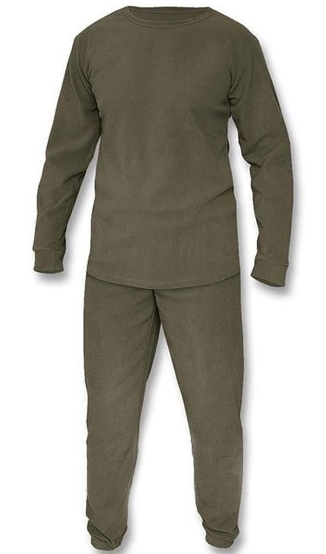 Термобелье Mil-tec - Флисовое - Без воротника - Оливковый цвет
