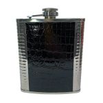 Фляга из нержавеющей стали обтянутая кожей GD18 - 532 мл - Китай