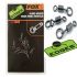 Микро вертлюг с кольцом Fox EDGES Kuro Micro Hook Ring Swivels