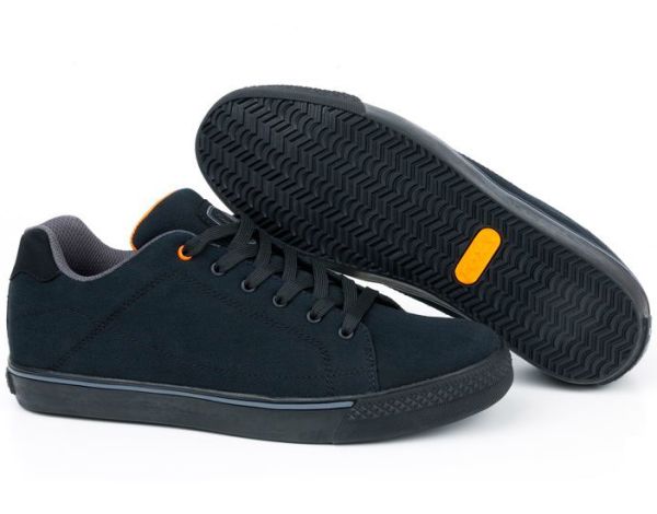 FOX чорно-помаранчеві кеди (Black Orange Casual Trainers) Кросівки