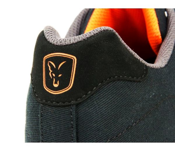 FOX чорно-помаранчеві кеди (Black Orange Casual Trainers) Кросівки