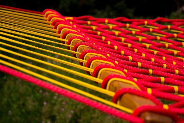 Гамак плетений посилений - Мотузка Ø16 мм - 130x200 см - Капучино