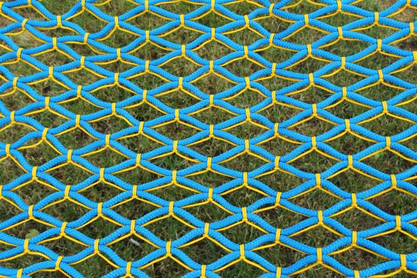 Гамак усиленный безузловой - Верёвка Ø10 мм - 130x200 см - Синий