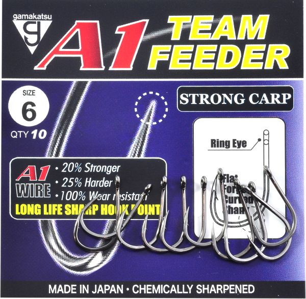 Гачок Gamakatsu A1 Team Feeder Strong Carp - 10 шт/уп