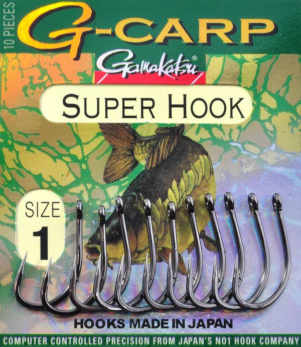 Гачок Gamakatsu G-Carp Super Hook - Black - 10 шт/уп