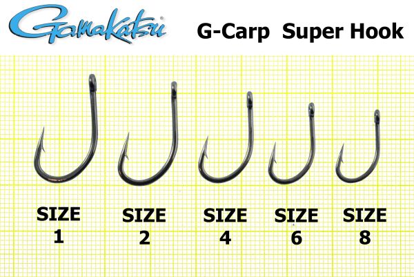 Гачок Gamakatsu G-Carp Super Hook - Black - 10 шт/уп