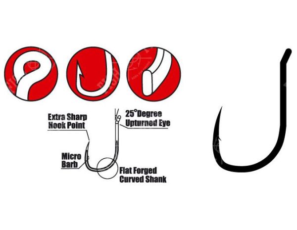 Гачок Gamakatsu G-Carp Wide Gape Super - 10 шт/уп