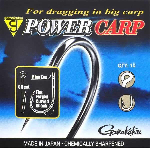 Крючок Gamakatsu Power Carp Ring EYE NSB - 10 шт/уп