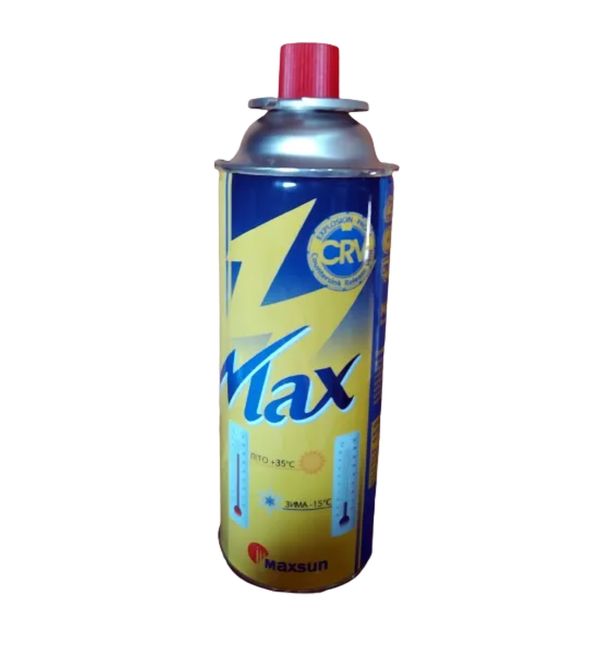 Газ для портативных газовых приборов MAXSUN (Корея оригинал) СRV 220 г. (зима-лето) - Желто-синий