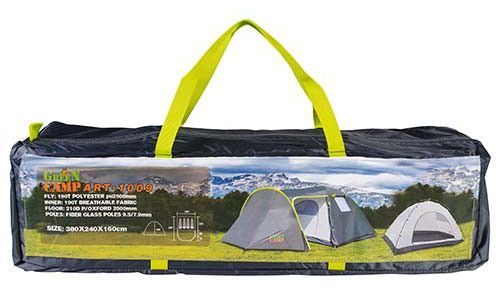 Намет 4-х місцевий Green Camp 1009-2 (2 входи)