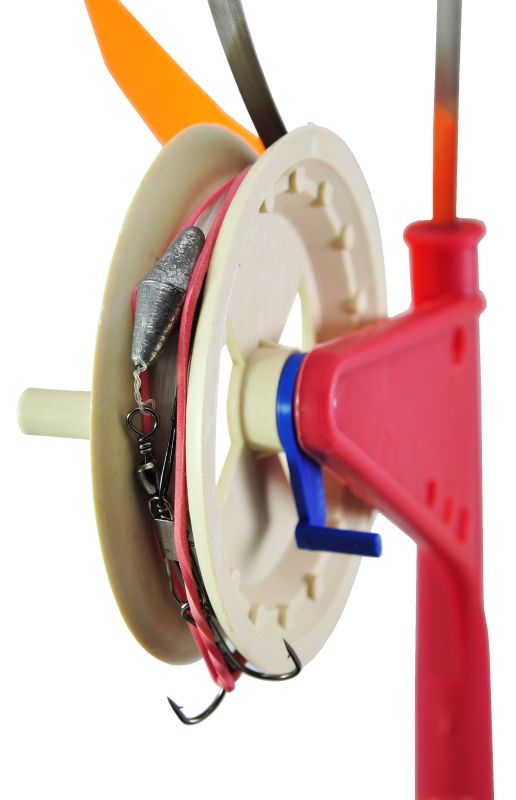 Жерлица с тормозом - Оснащенная