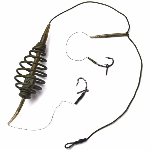 Готова снасть Супутник №6 - Карп-карась - Годівниця конус