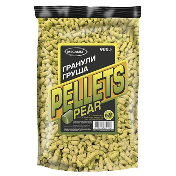 Гранулы Megamix Pellets - Ø8 мм - 900 г - Груша