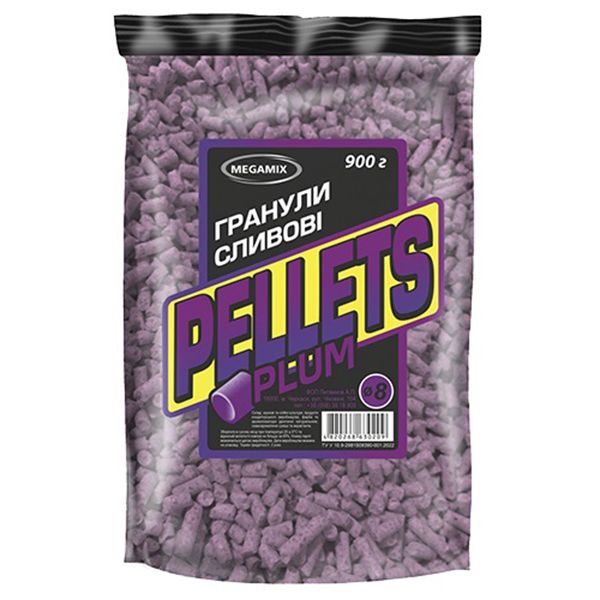 Гранули Megamix Pellets - Ø8 мм - 900 г Слива