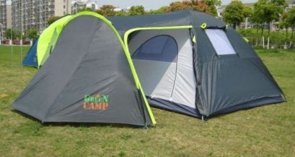 Намет 4-х місцевий Green Camp 1009-2 (2 входи)