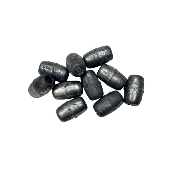 Вантаж для рибальських сіток - Ковзаючий - Свинець - Циліндр - 20 шт/уп