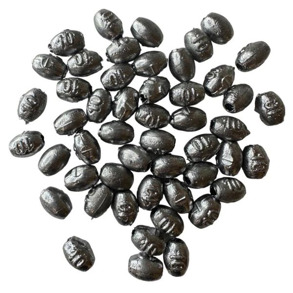 Груз для сетей - Скользящий - Свинец - Бочонок - 50 шт.