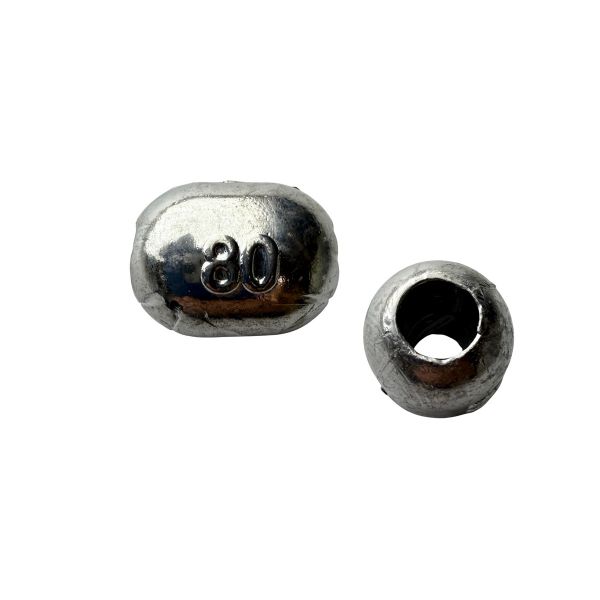 Груз для сетей - Скользящий - Свинец - Бочонок - 10 шт/уп