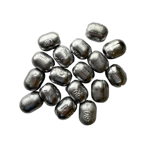 Груз для сетей - Скользящий - Свинец - Бочонок - 10 шт/уп