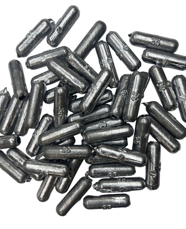 Груз для сетей - Скользящий - Свинец - Цилиндр - 50 шт/уп