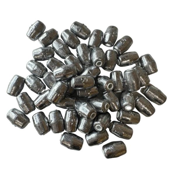 Вантаж на товстолоба з трубкою - Свинець - Бочонок - 50 шт/уп