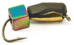 Мормышка Вольфрамовая Владимирская "Гвоздик с кубиком хамелеон" з/к - 3 мм - 0,95 г - Арт.213