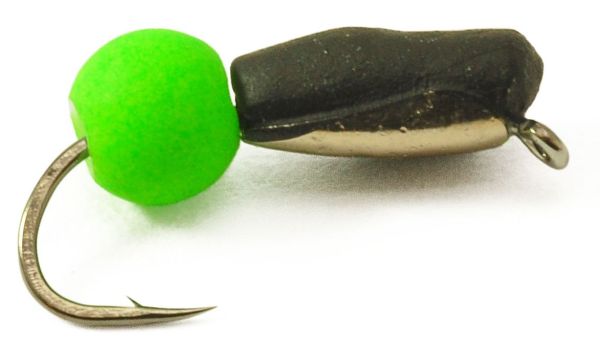 Мормишка Вольфрамова Володимирська "Гвоздик з кулькою неон" с/к - 2,5 мм - 0,6 г - Арт.205