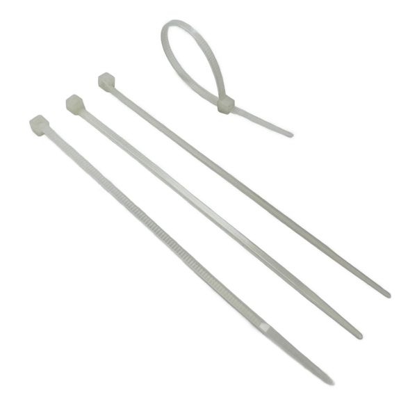 Хомут пластиковий – Білий – 2,5x100 мм – 100 шт/уп.