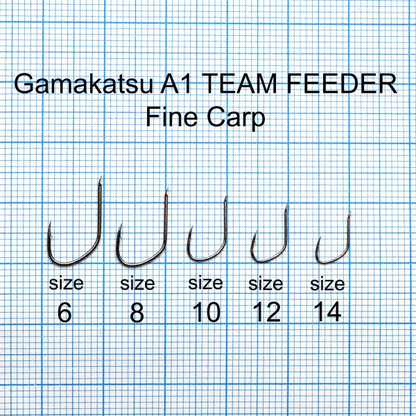 Гачок Gamakatsu A1 Team Feeder Fine Carp - 15 шт/уп